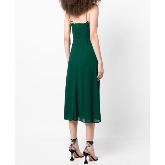 Reformation Juliette Dress, Emerald size 4 - Picture 2 of 5